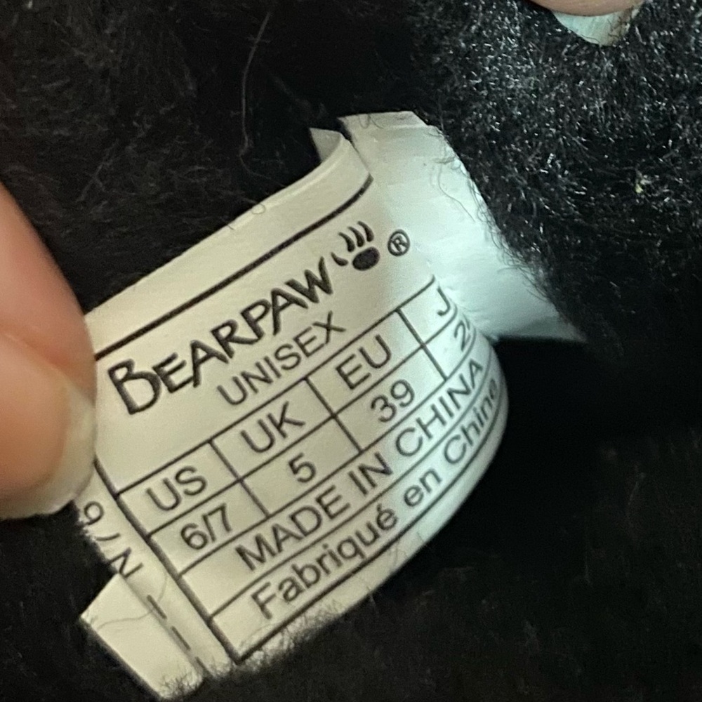 BearPaw Black Suede Sherpa Boots - Picture 7 of 10